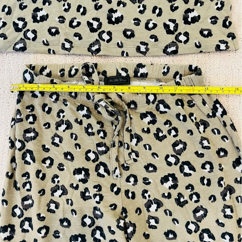 Saks Fifth Avenue Leopard Print Pajama Set